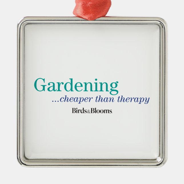 Cheaper Than Therapy Metal Tree Decoration (Front)