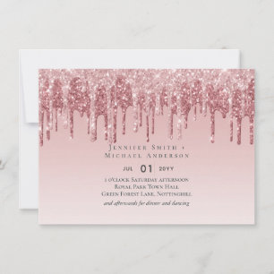 CHEAPEST Rose Gold Pink Glitter Wedding