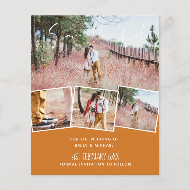 Cheapest Save Dates PH)TO COLLAGE Modern (Front)