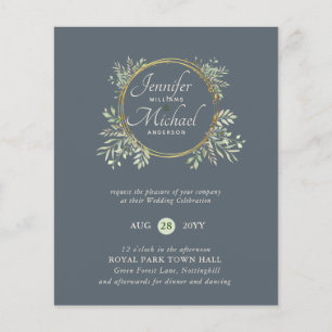 CHEAPEST Wedding Invitation Greenery Wreath BUDGET
