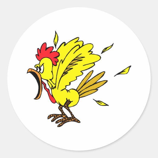 Cheapo Chicken Classic Round Sticker (Front)