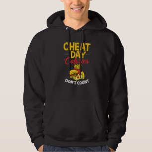 Cheat Day Diet Food Workout Quotes Fitness Gym 3 Hoodie