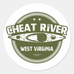 Cheat River, West Virginia Classic Round Sticker