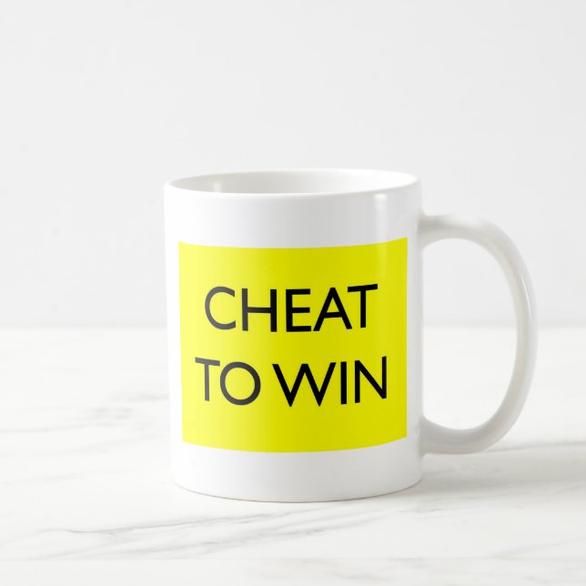 Cheat To Win Coffee Mug (Right)