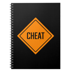 Cheat Word Sign Spiral Notebook
