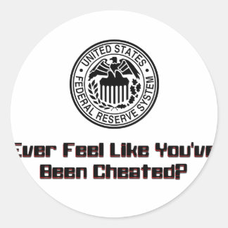 Cheated2 Classic Round Sticker