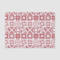 Cheater Traditional Patchwork Stars Quilt Red