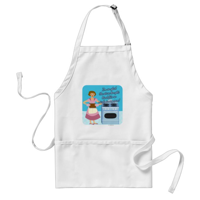 Cheating Brownies Snarky Housewife Kitsch Standard Apron (Front)