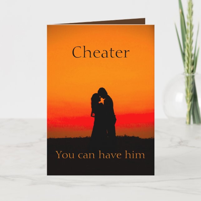 Cheating lady card (Front)