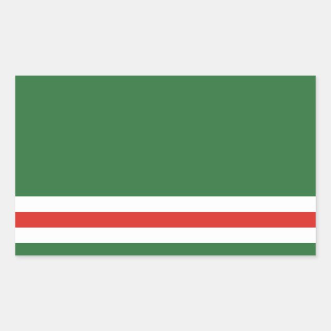 Chechen Republic of Ichkeria Flag Rectangular Sticker (Front)