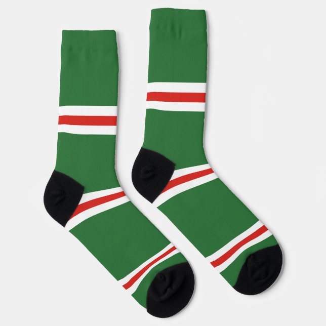 Chechen Republic of Ichkeria Flag Socks (Right)