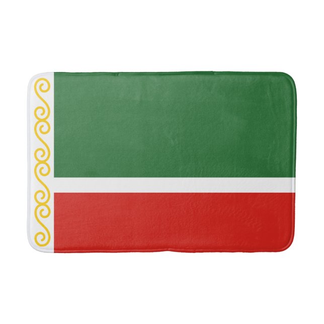 Chechnya Flag Bath Mat (Front)