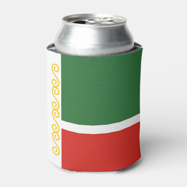 Chechnya Flag Can Cooler (Can Front)