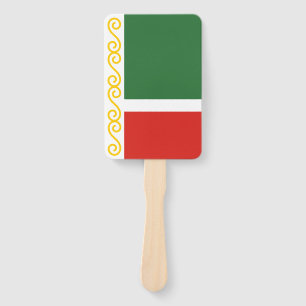 Chechnya Flag Hand Fan