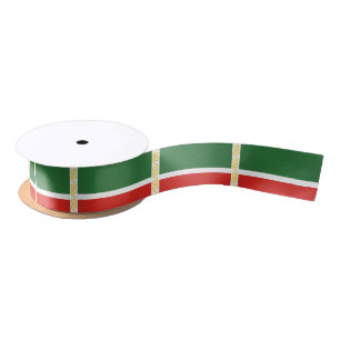 Chechnya Flag Satin Ribbon