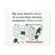Check all election results, with US map - postcard