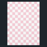 Check Baby Pink And White Chequerboard Pattern Tablecloth<br><div class="desc">Chequered Pattern – light pink and white chequerboard.</div>