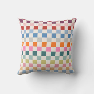 Check Colourful Chequered Pattern Chequerboard Cushion