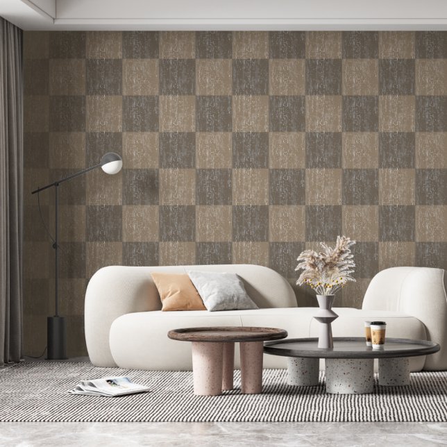 Check Crackle Texture Beige And Taupe Wallpaper (Creator Uploaded)