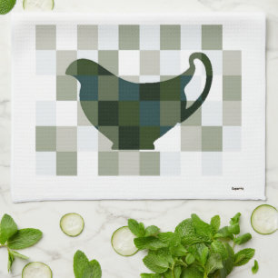 Check Design Gravy Boat Towel