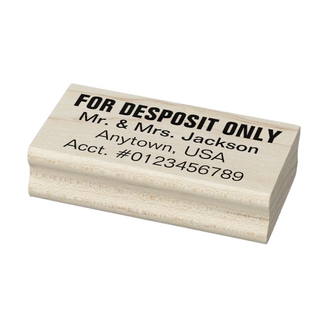 Check Endorsement Rubber Stamp (Stamp)