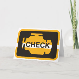 Check Engine Light Greeting Cards