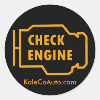 Check Engine Sticker