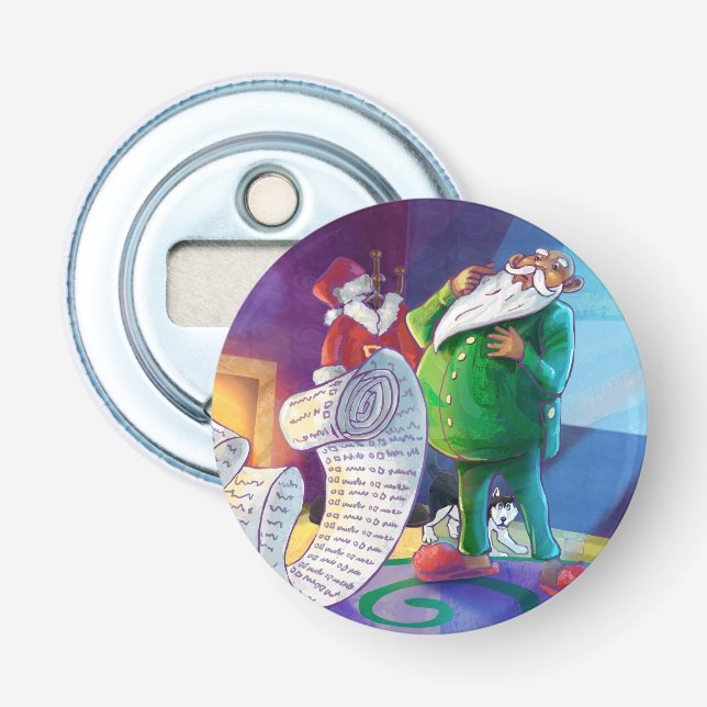 Check it Twice Painting Bottle Opener (Front)