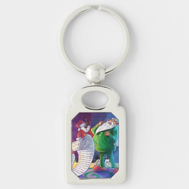 Check it Twice Santa Key Ring (Front)