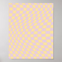 Check Lilac Yellow Chequerboard Chequered Pattern