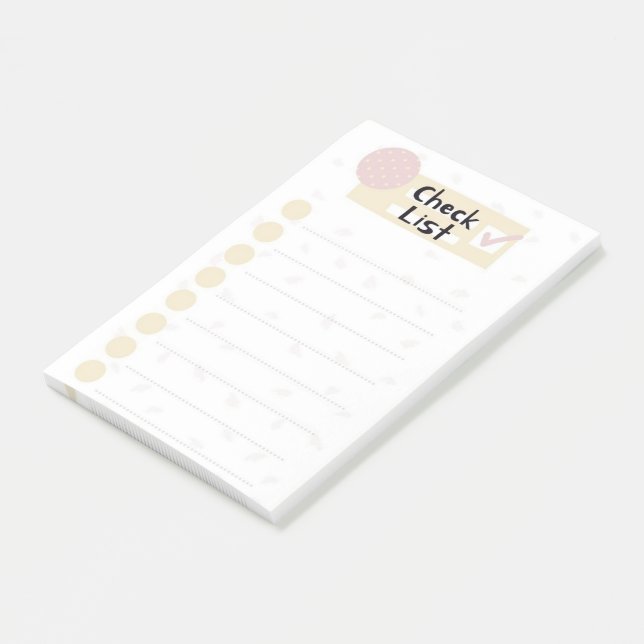 Check List Post-it Notes (Angled)