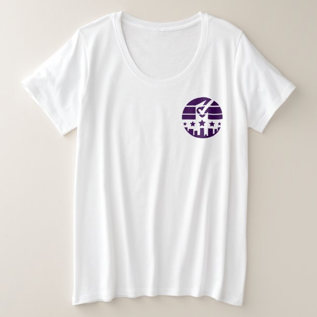 Check Mark of Unity Plus Size T-Shirt (Design Front)
