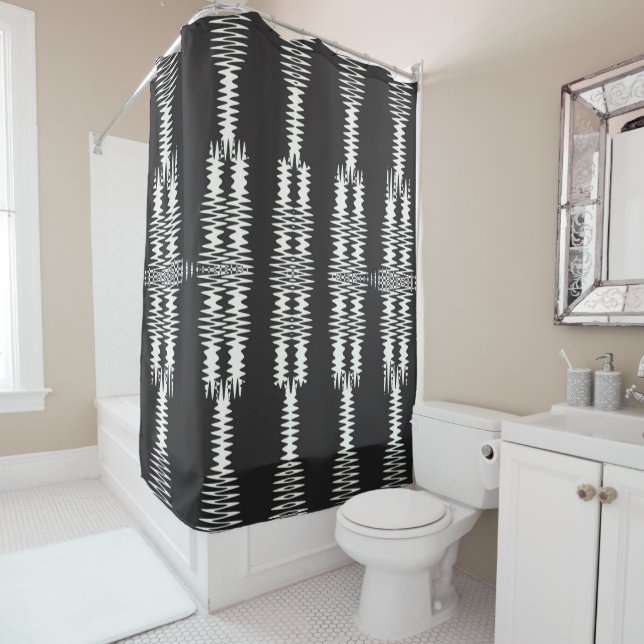 Check Mate Shower Curtain (In Situ)