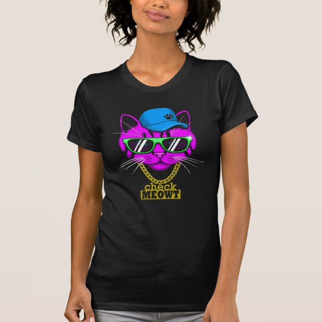 Check Meowt Bling T-Shirt (Front)