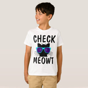CHECK MEOWT funny Cat T-shirts for BOYS kids
