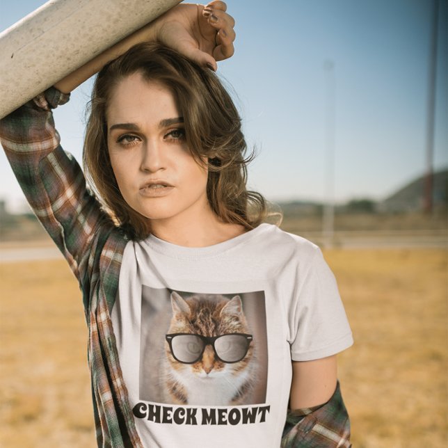 Check Meowt, Funny Cat with sunglasses T-shirts (Creator Uploaded)