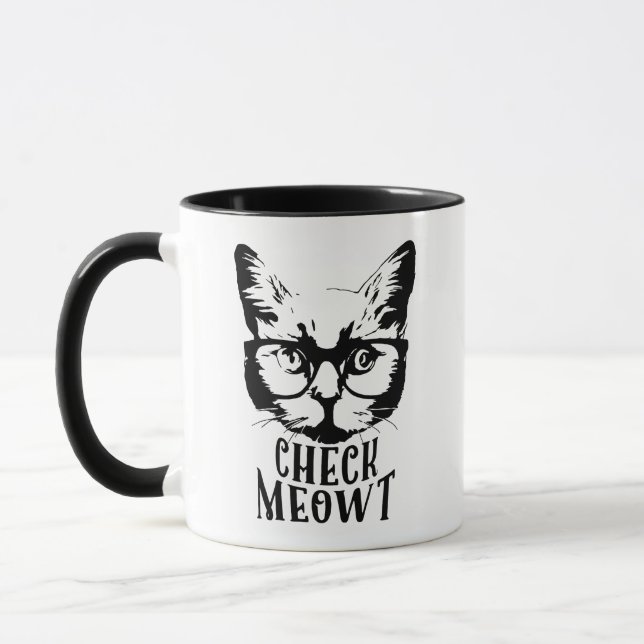 Check Meowt Mug (Left)