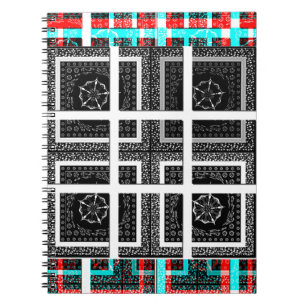 Check my Squares Curves.png Spiral Notebook