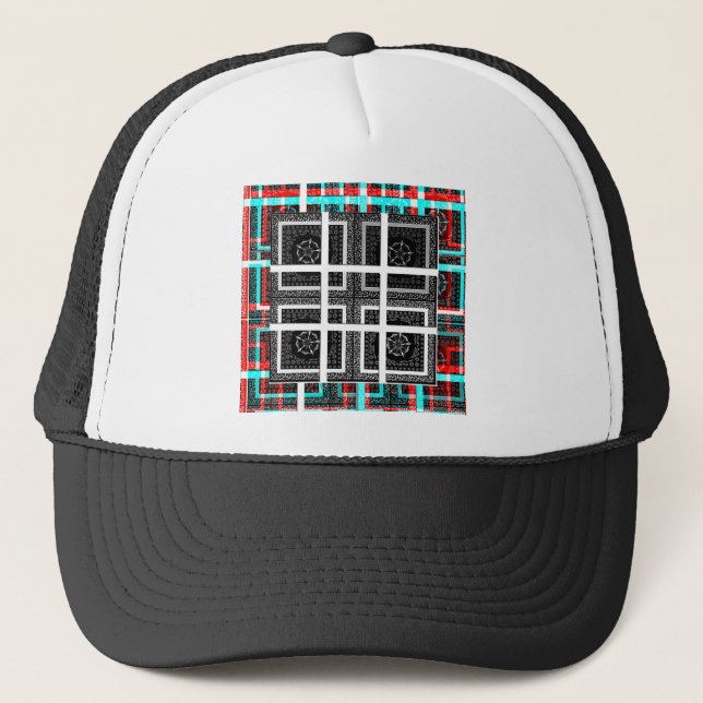 Check my Squares Curves.png Trucker Hat (Front)