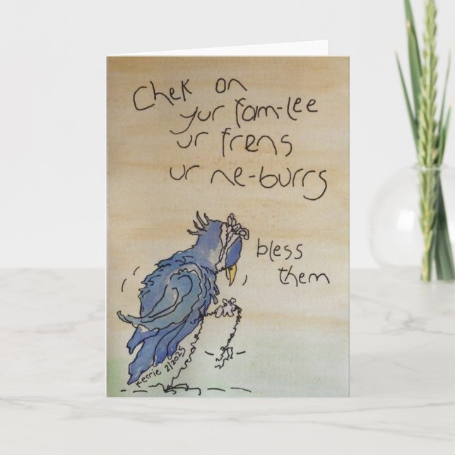 Check on... thank you card (Front)