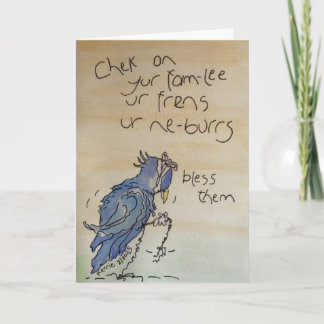 Check on... thank you card