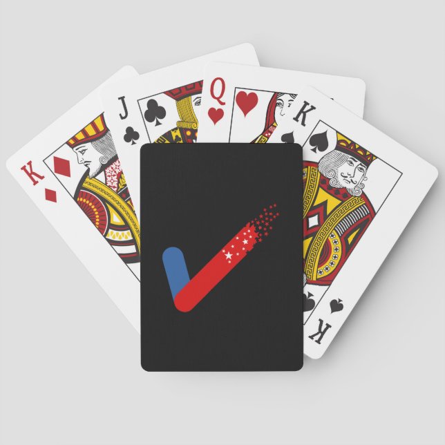 Check Out America First July 4th Playing Cards (Back)