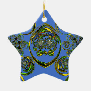 Check out my blue curves ceramic tree decoration