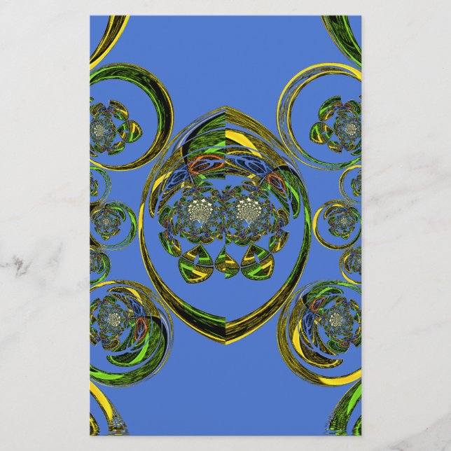 Check out my blue curves stationery (Front)