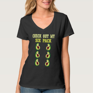 Check Out My Six 6 Pack Avocado Weightlifting Men' T-Shirt
