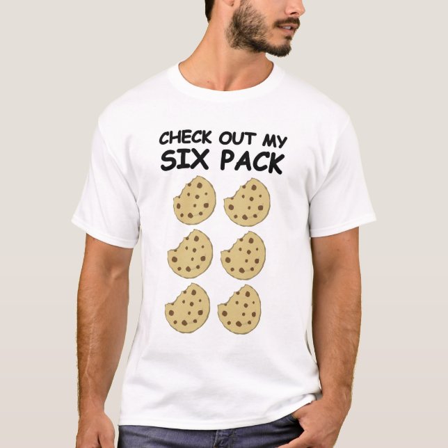 Check Out My Six Pack - Cookies T-Shirt (Front)