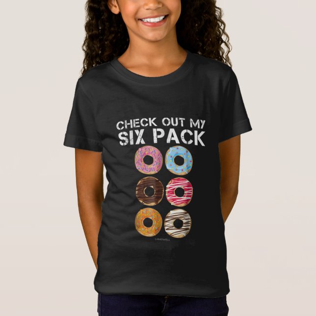 Check Out My Six Pack Doughnut  - Funny Gym T-Shirt (Front)