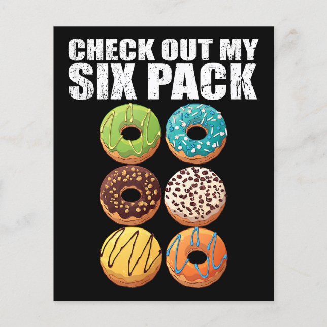 Check Out My Six Pack Doughnut Shirt - Funny Gym S (Front)