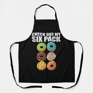 Check Out My Six Pack Doughnut Shirt - Funny Gym S Apron