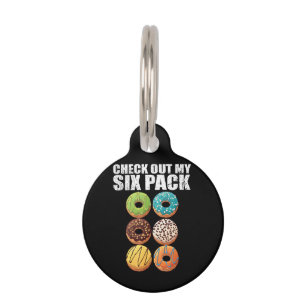 Check Out My Six Pack Doughnut Shirt - Funny Gym S Pet Tag